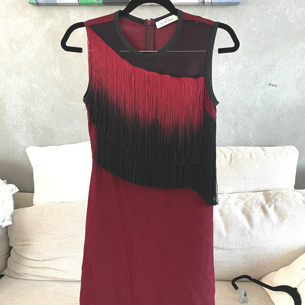 Sandro Cocktail Mini Dress Sleeveless